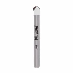 Milwaukee 1/4 in. Carbide Tipped Masonry Drill Bit for Natural Stone, Granite, Ceramic, and Glass thumbnail 1