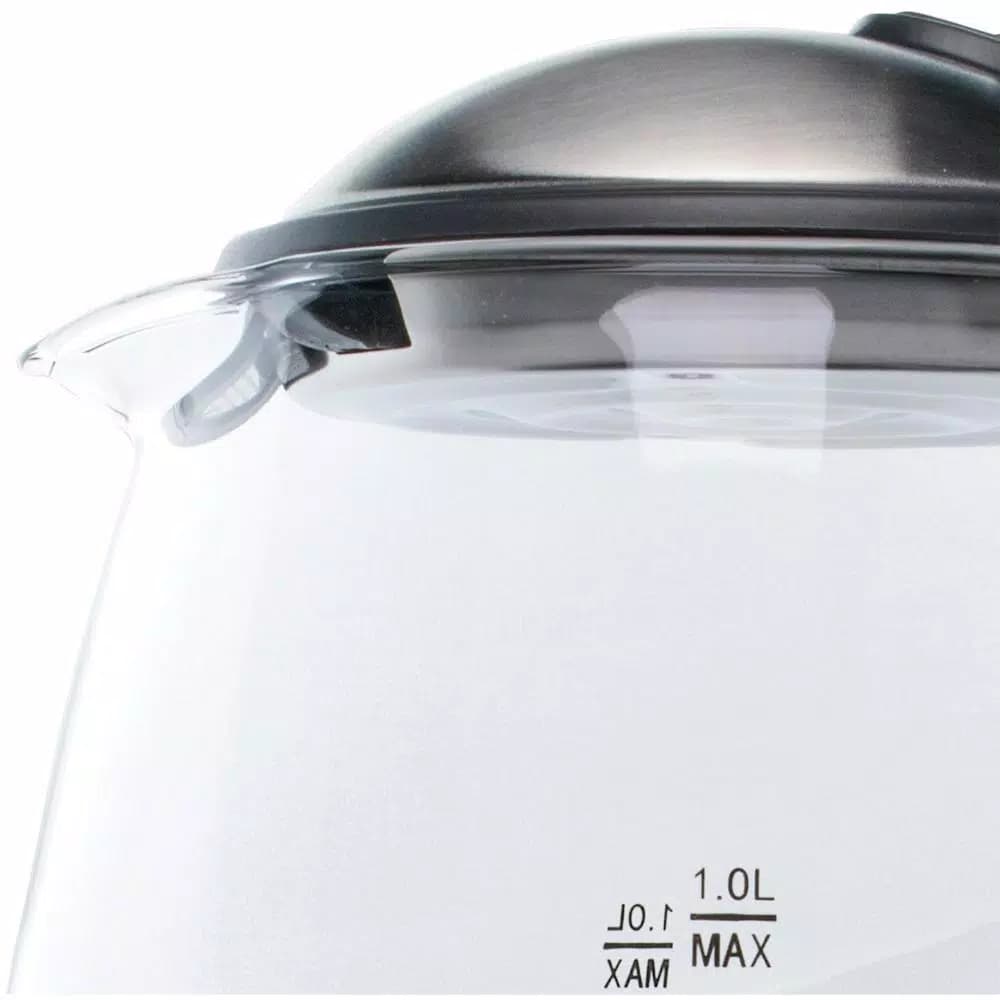 Brentwood Appliances KT-1910BK 1 Liter Cordless Glass Electric Kettle, 4.2-Cup, Black
