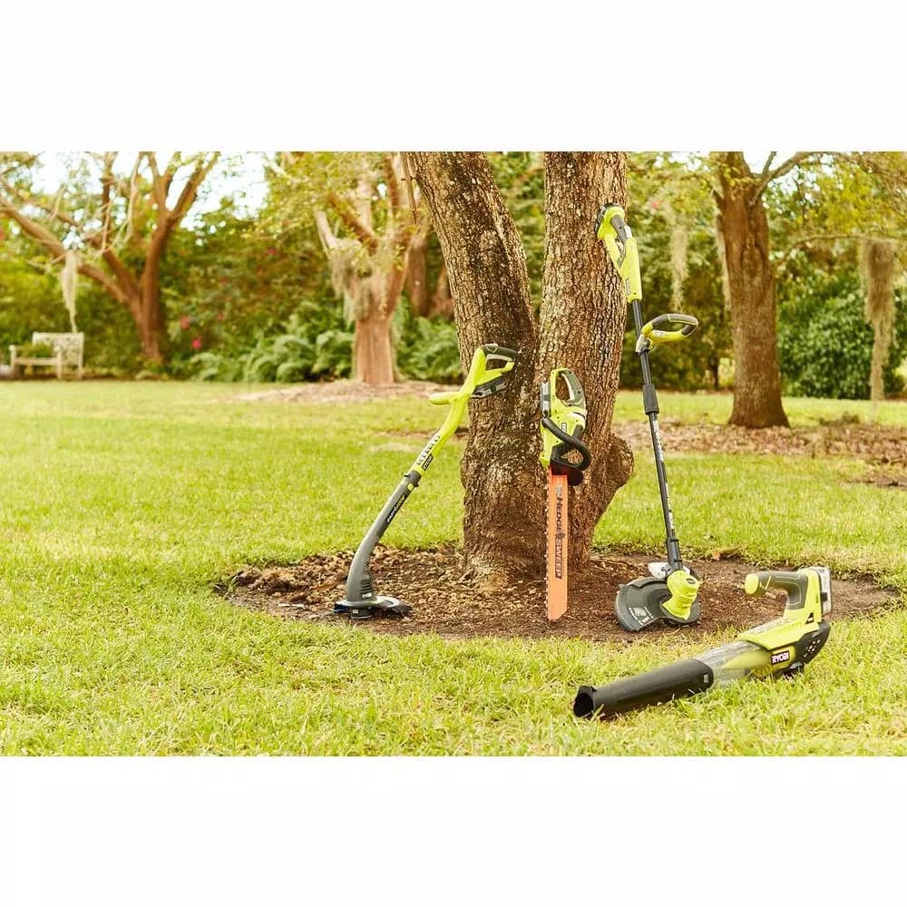 RYOBI ONE+ 18V Cordless String Trimmer and Edger with 1.3 Ah Battery and Charger