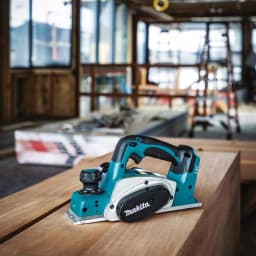 Makita 18V LXT Brushless Jig Saw, 10 in. Miter Saw, and 3-1/4 in. Planer Combo Kit with 5.0 Ah Battery & Charger thumbnail 2
