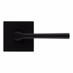 Kwikset Lisbon Square Matte Black Interior Passage Door Lever thumbnail 6