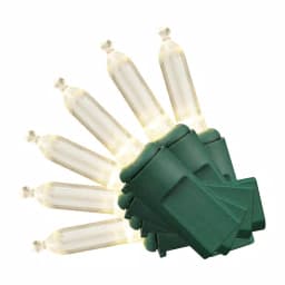 Home Accents Holiday 300-Light LED Mini Warm White Constant-On String Lights, Indoor/Outdoor, Green Wire thumbnail 1
