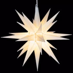 Kringle Traditions 14 in. Illuminated White LED Moravian Star Holiday Decoration thumbnail 1