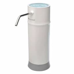 Brondell H2O+ Pearl Countertop Water Filtration System, Carbon Block Filter, White thumbnail 1