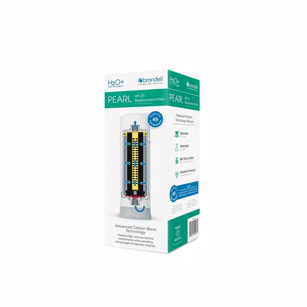 Brondell H2O+ Pearl Carbon Block Replacement Filter (HF-25) for Pearl Countertop System