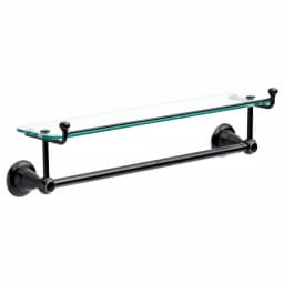 Delta Porter 18 in. Towel Bar with Glass Shelf, Oil Rubbed Bronze thumbnail 1