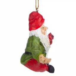 Design Toscano Zen Gnome Holiday Ornament - Hand Painted Resin Christmas Tree Bauble thumbnail 3