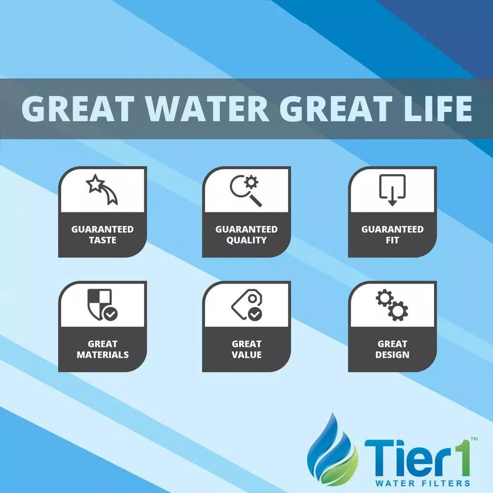 Tier1 Essential Series 48,000 Grain High Efficiency Digital Water Softener - Black