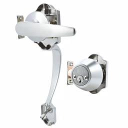 Toledo Fine Locks Cordoba Double Cylinder Satin Nickel Entry Handleset thumbnail 2