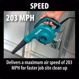 Makita UB1103 6.8 Amp Electric Handheld Blower and Vacuum, 203 MPH, 145 CFM thumbnail 11