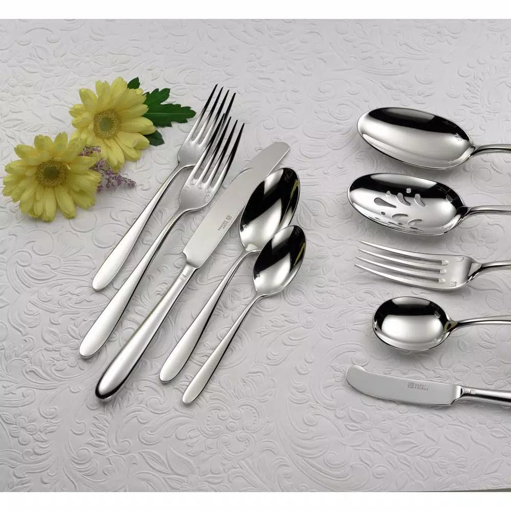 Oneida Mascagni II 18/0 Stainless Steel Iced Teaspoons, Silver, 12-Pack
