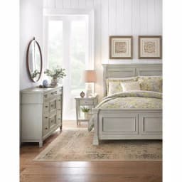 3R Studios Two Birds Round Pewter Mantel Clock - Distressed Grey Farmhouse Decor thumbnail 3