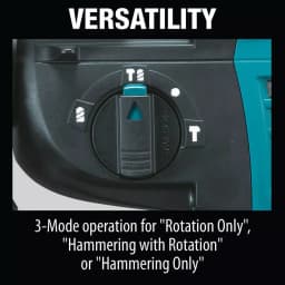 Makita 18V X2 LXT (36V) 1 in. Cordless SDS-Plus Rotary Hammer Kit with (2) 5.0Ah Batteries thumbnail 11