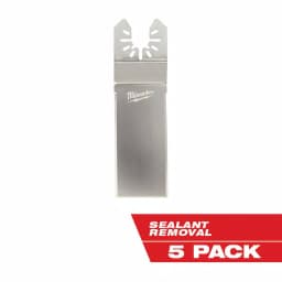 Milwaukee OPEN-LOK Wide Stainless Steel Sealant Cutting Oscillating Multi-Tool Blade, 5-Piece thumbnail 1