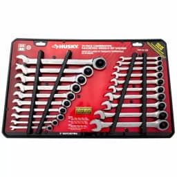 Husky 20-Piece SAE/Metric Combination Ratcheting Wrench Set thumbnail 5