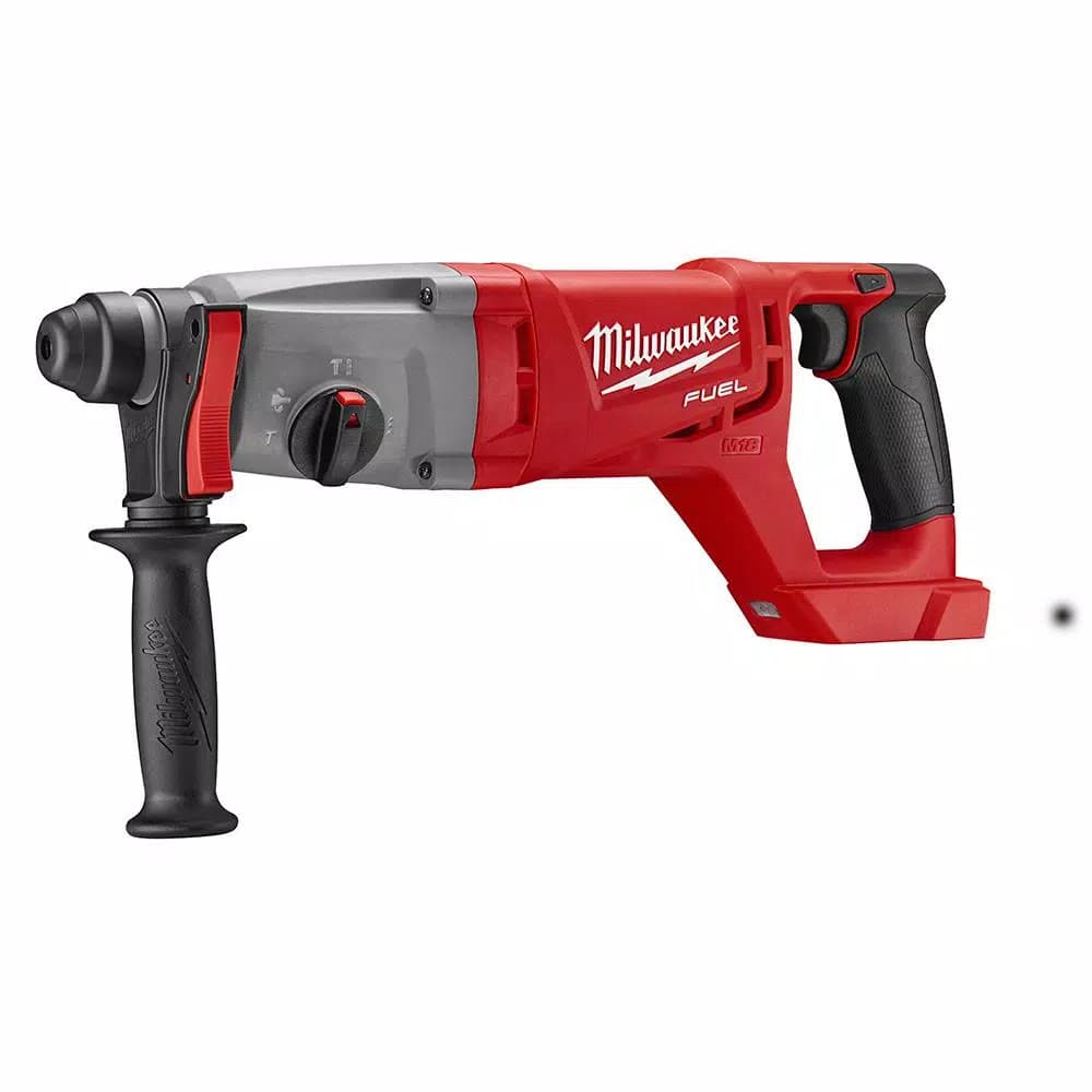 Milwaukee M18 FUEL 1 in. SDS-Plus D-Handle Rotary Hammer Kit with (2) 9.0 Ah Batteries