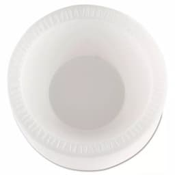 DART Concorde 10 oz. White Foam Bowls, Non-Laminated, 1000 Count thumbnail 1