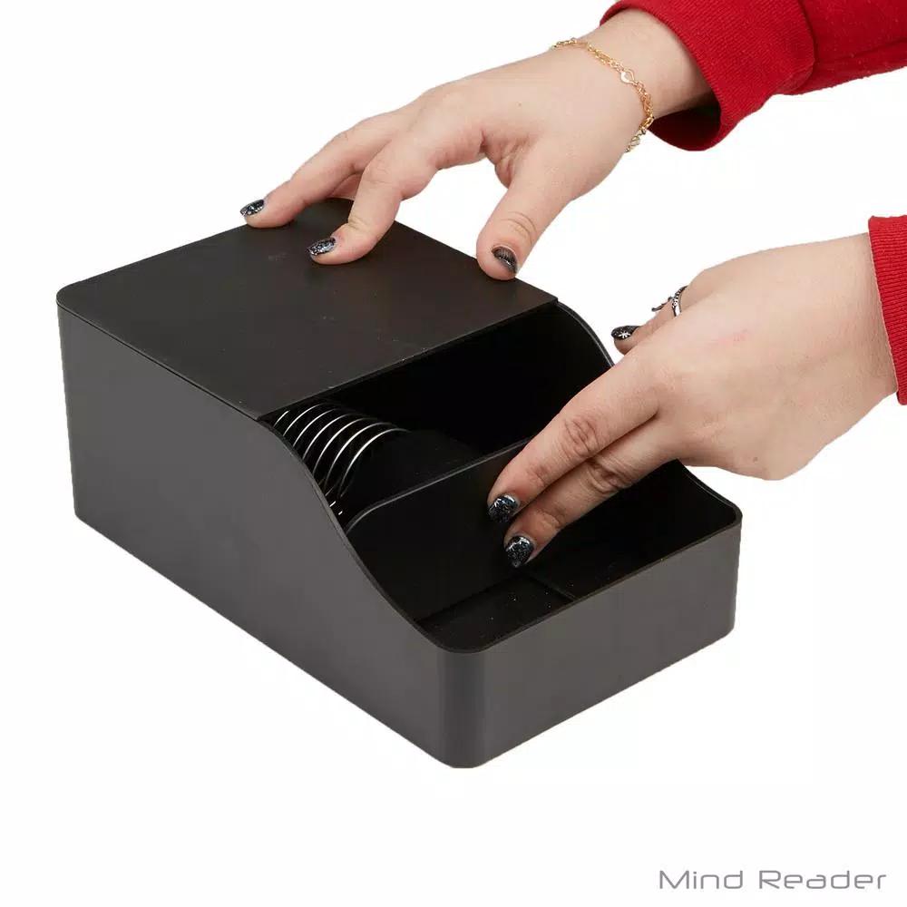 Mind Reader Black Acrylic Coffee Sleeve Storage Dispenser