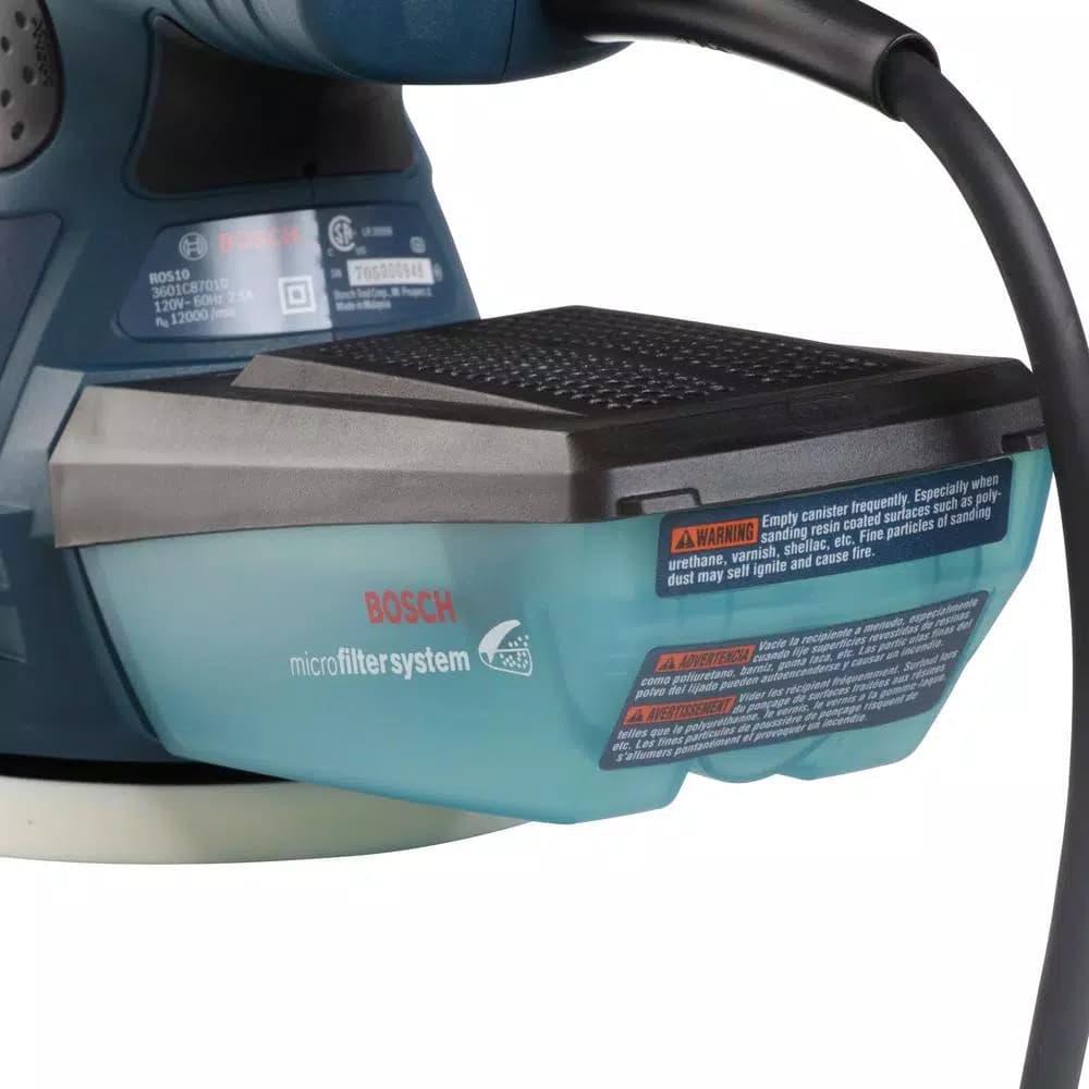 Bosch 5 in. Corded Single Speed Palm Random Orbital Sander/Polisher, 2.5 Amp