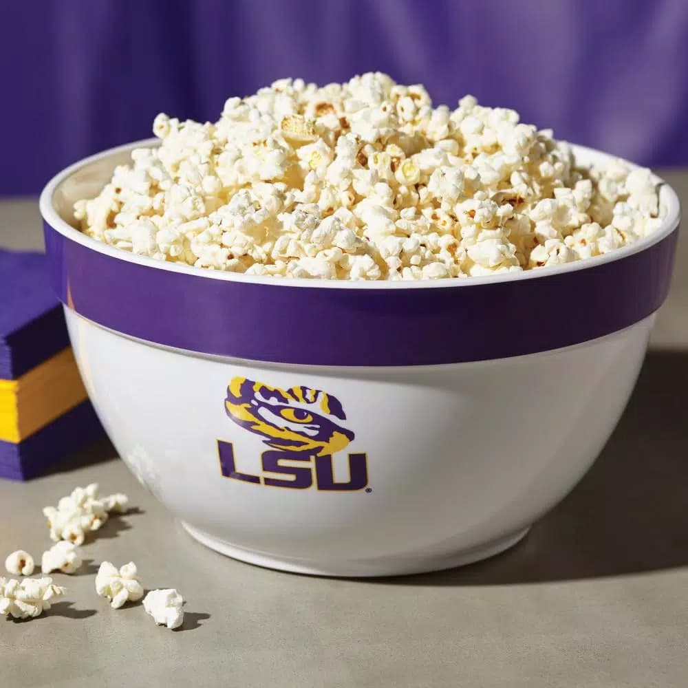 College Kitchen Collection LSU Tigers 4.75-Quart Big Party Serving Bowl, Purple