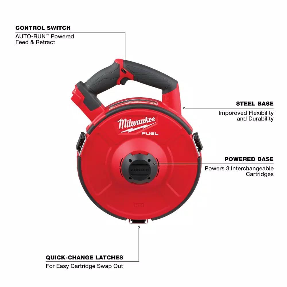 Milwaukee M18 FUEL ANGLER 18V Cordless Pulling Fish Tape Powered Base (Tool-Only)