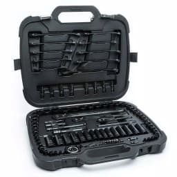 Husky 105-Piece Universal Mechanics Tool Set with 100-Position Ratchets and Knurl Grip Sockets thumbnail 1