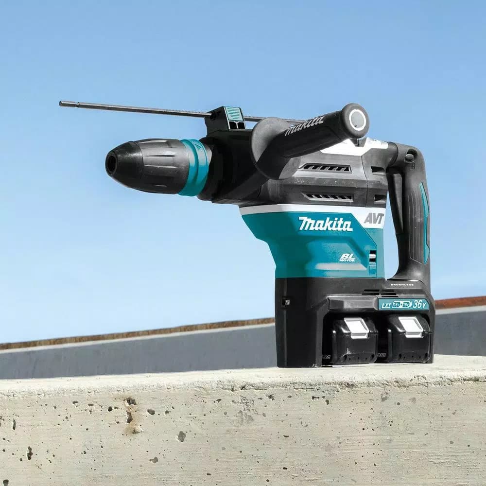 Makita 18V X2 LXT 36V Cordless SDS-MAX Rotary Hammer Kit with 1/2 in. Impact Wrench Bonus