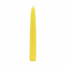 Zest Candle 6 in. Yellow Paraffin Taper Candles, Unscented, 12-Set thumbnail 2