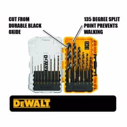 DEWALT 14-Piece Black Oxide Twist Drill Bit Set thumbnail 3