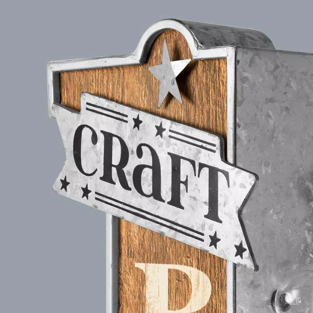 Crystal Art Gallery Craft Beer Served Cold Metal Marquee LED Sign - Vintage Style