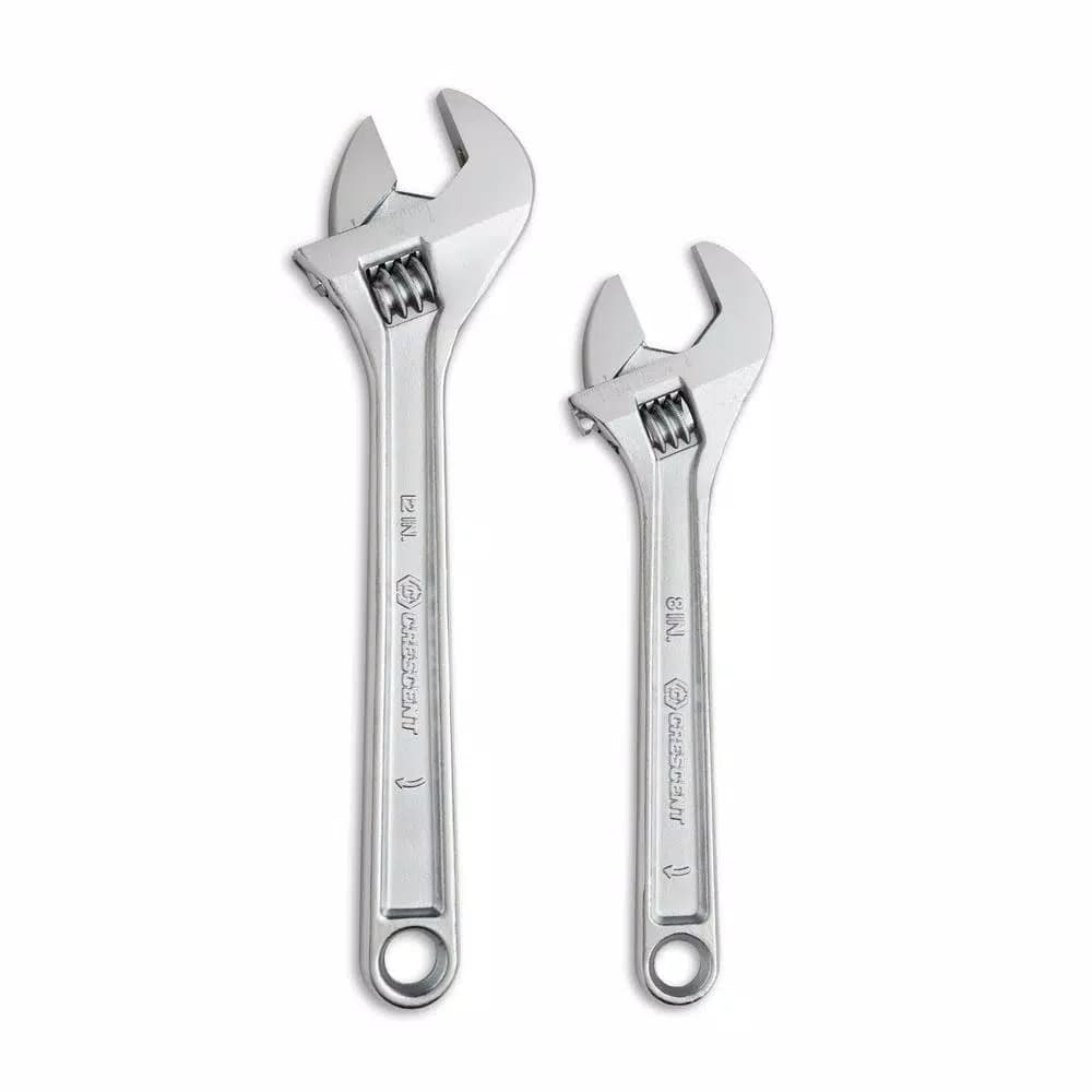 Crescent 2-Piece Adjustable Wrench Set, 8 in. and 12 in.