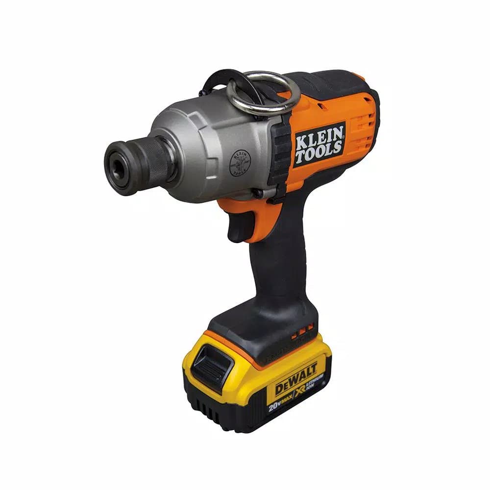 Klein Tools DeWALT 20V MAX Brushless Cordless 7/16 in. Impact Wrench Kit with Two 4.0 Ah Batteries and Charger