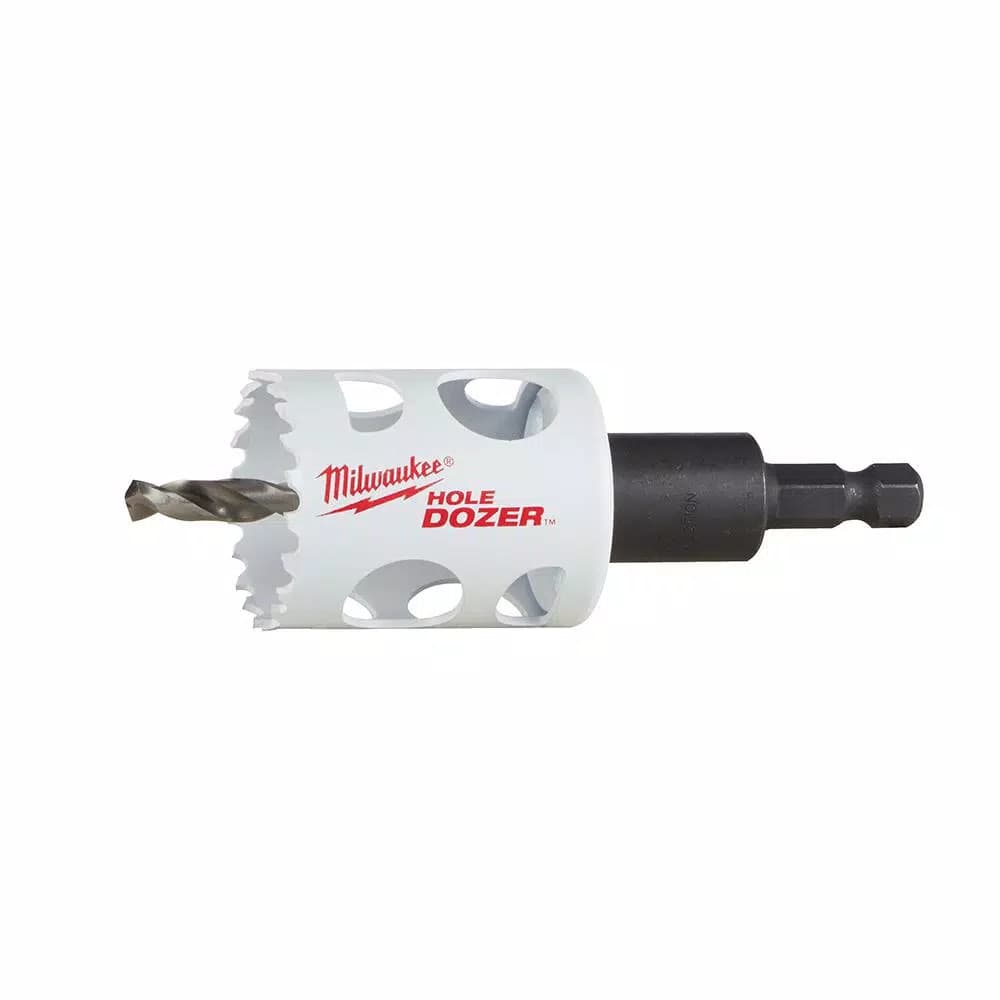 Milwaukee 1-1/2 in. Hole Dozer Bi-Metal Hole Saw with 3/8 in. Arbor and Pilot Bit