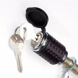 Advantage SportsRack 10 ft. Vinyl Coated Aircraft Cable Lock, Machined Steel, Chrome Plated thumbnail 2