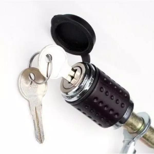Advantage SportsRack 10 ft. Vinyl Coated Aircraft Cable Lock, Machined Steel, Chrome Plated