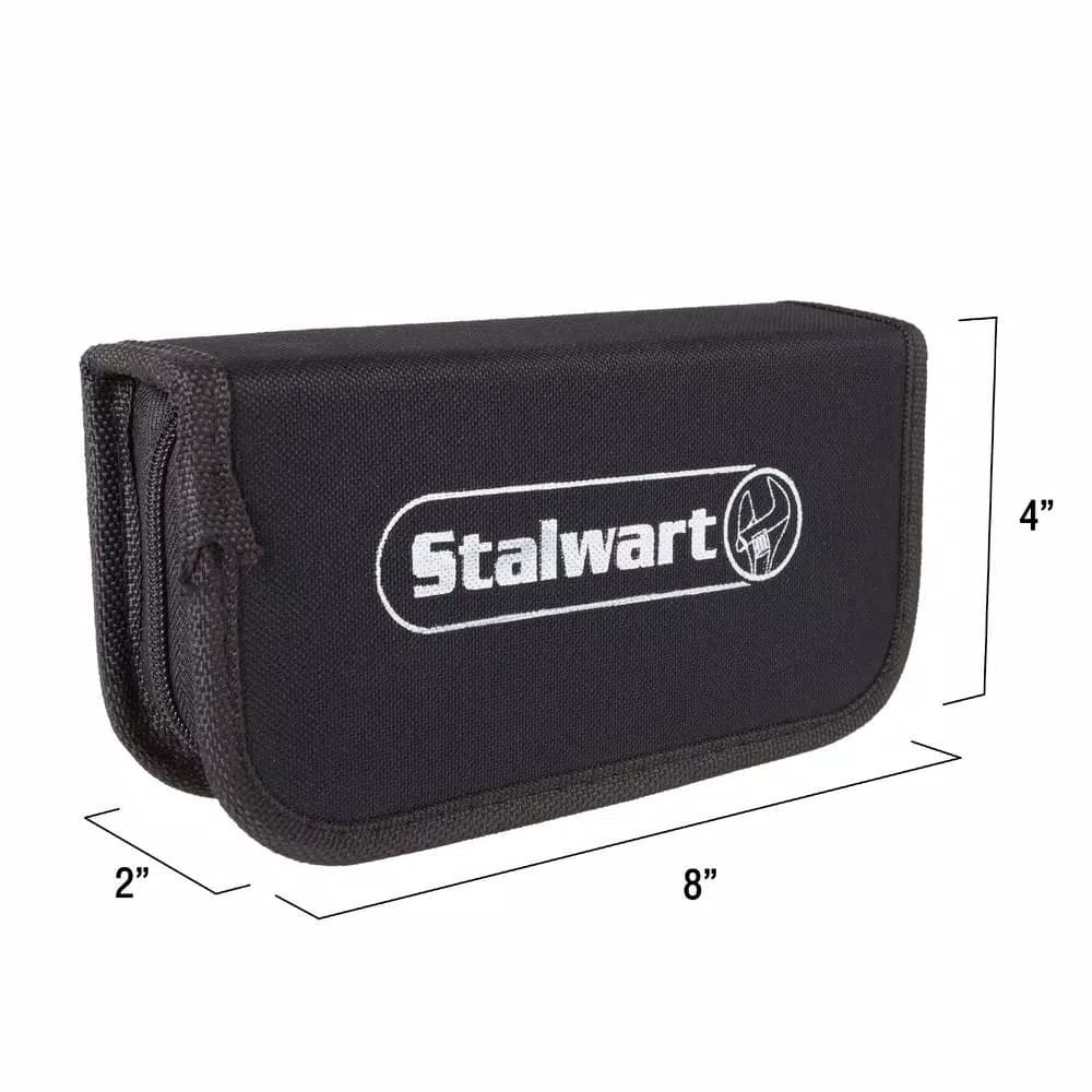 Stalwart 144-Piece Watch Repair Kit with Portable Nylon Zippered Case