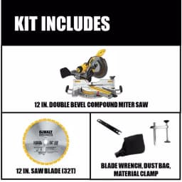DEWALT DWS779 12 in. 15 Amp Dual Bevel Sliding Compound Miter Saw thumbnail 2