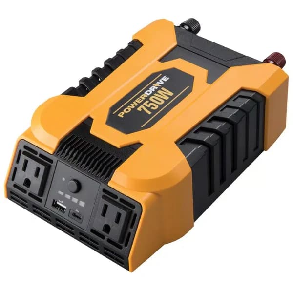 PowerDrive 750W DC to AC Power Inverter with Dual USB and USB-C Ports