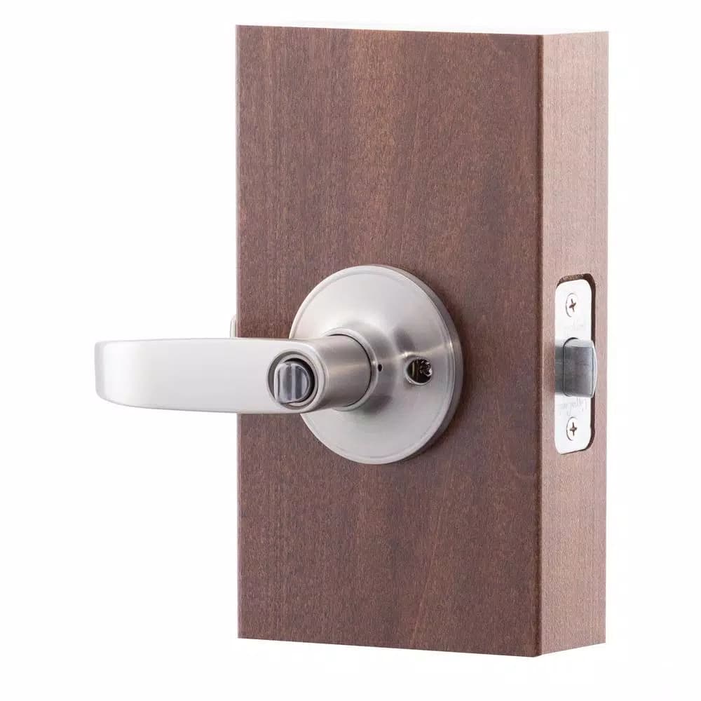 Copper Creek Erin Satin Stainless Keyed Entry Door Lever