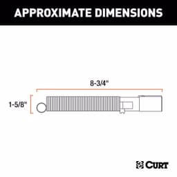 CURT 7-Way Round Trailer Connector Plug with Spring (Male End) thumbnail 5