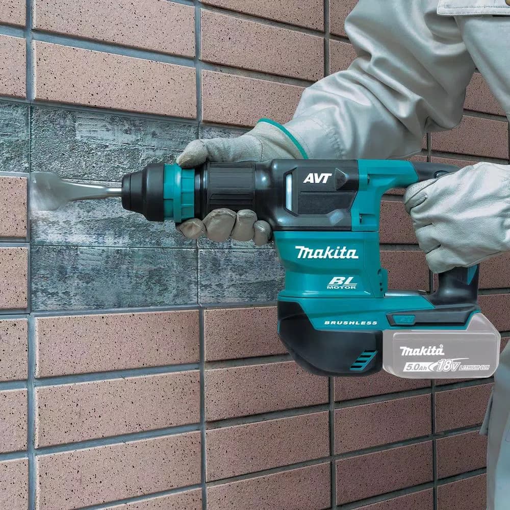 Makita 18V LXT Brushless Cordless AVT Power Scraper, SDS Bit, Tool Only