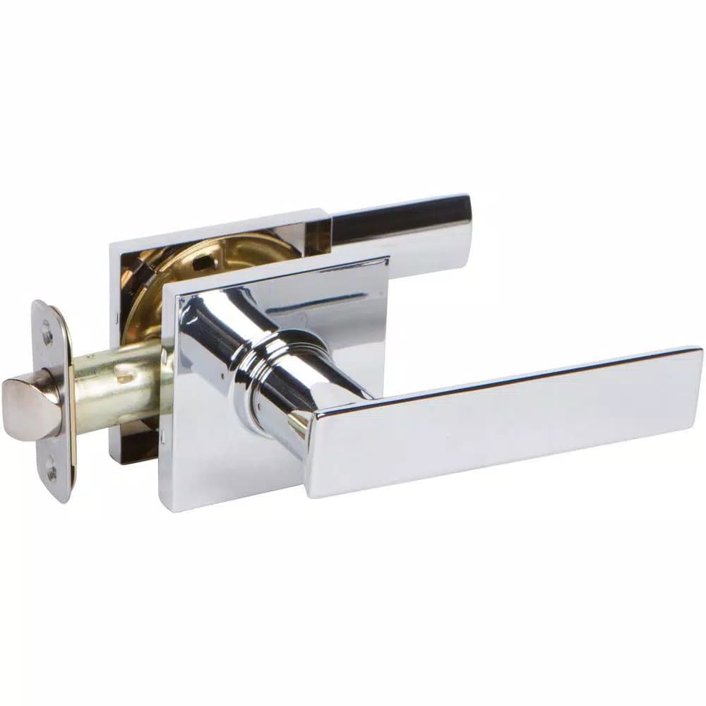 Delaney HK Series Contemporary Polished Chrome Straight Passage Door Lever