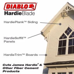 Diablo 7-1/4 in. 4-Tooth Polycrystalline Diamond (PCD) Tipped Fiber Cement Saw Blade thumbnail 10
