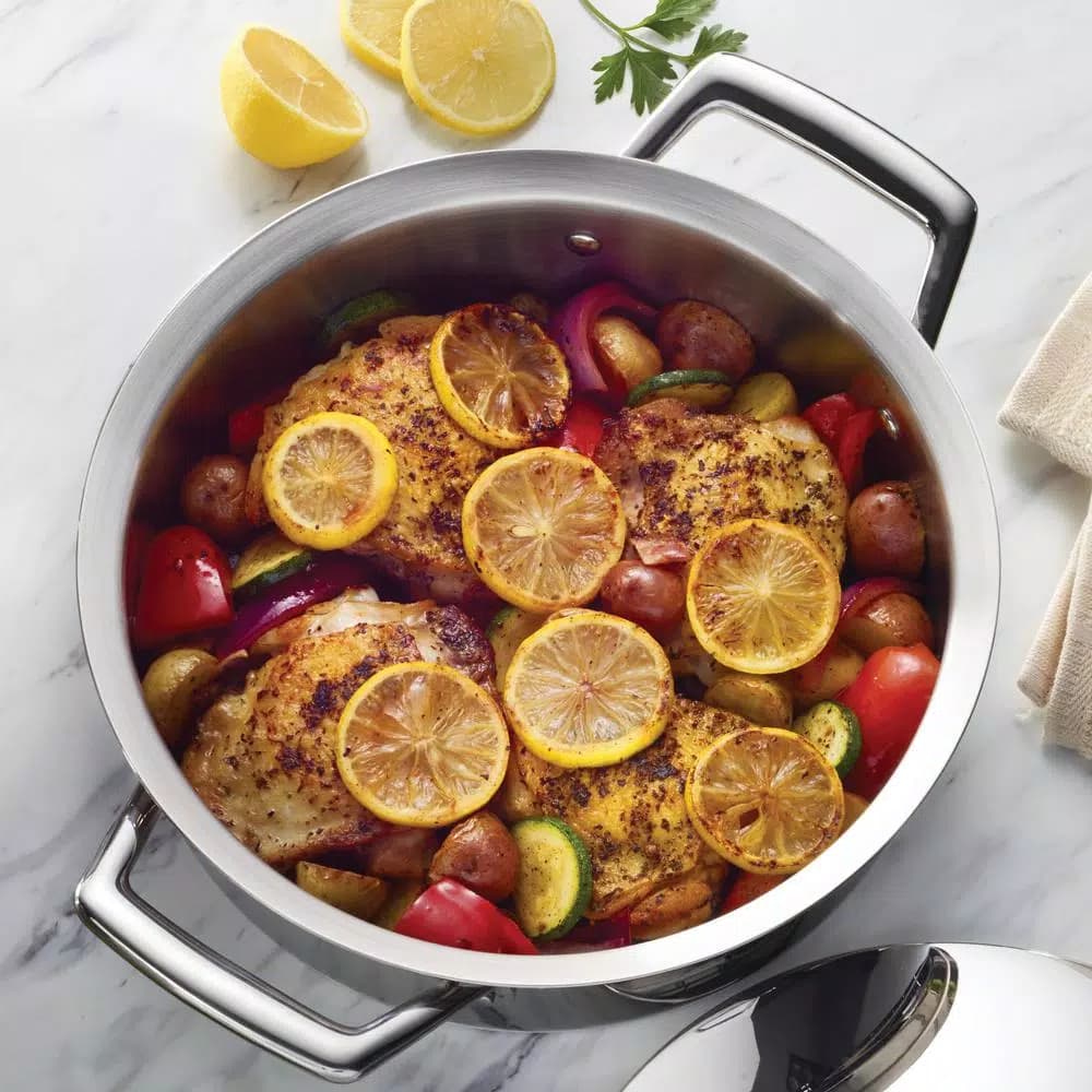 Tramontina Gourmet Prima 5 Qt. Stainless Steel Dutch Oven with Lid