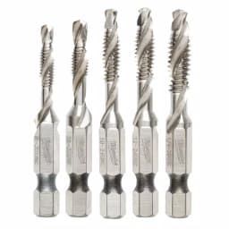 Milwaukee SHOCKWAVE 5-Piece SAE Steel Impact Drill Tap Set thumbnail 1