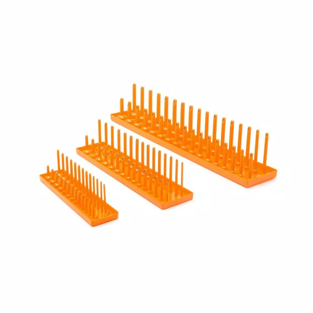 GearWrench 3-Piece Metric Socket Tray Set for 1/4 in., 3/8 in., and 1/2 in. Drives