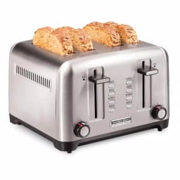 Hamilton Beach Professional 4-Slice Stainless Steel Wide Slot Toaster thumbnail 1