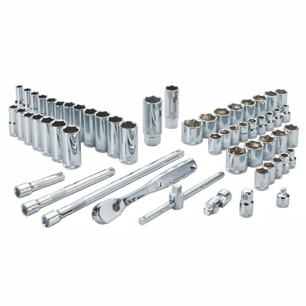 DEWALT 56-Piece 3/8 in. Drive Combination Socket Set with DirectTorque Technology
