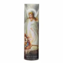 Stonebriar Collection 8 in. Guardian Angel LED Flameless Prayer Candle - English & Spanish thumbnail 1