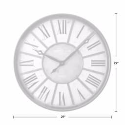 FirsTime 29 in. Roman Oil Rubbed Bronze Wall Clock, Oversized Industrial Style thumbnail 4